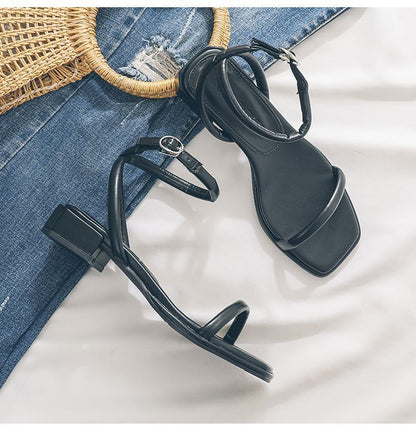 Sandales à bride cheville pour femme, idéales pour les vacances d'été ou la plage