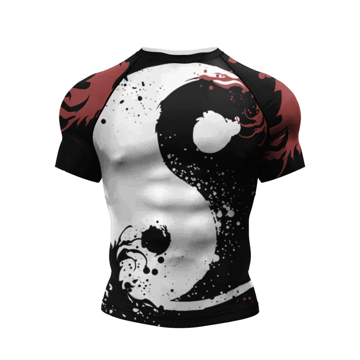 Camiseta de manga corta con estampado digital 3D de Halloween para hombre