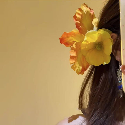 Bohemian Beach Holiday Floral Hairpin