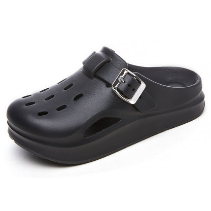Zapatillas informales con suela gruesa y antideslizantes para mujer