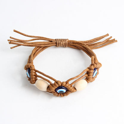 Bohemian Vintage Evil Eye Woven Bracelet