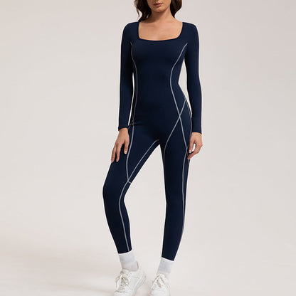 Women Yoga Fashion Line Sports Jumpsuit