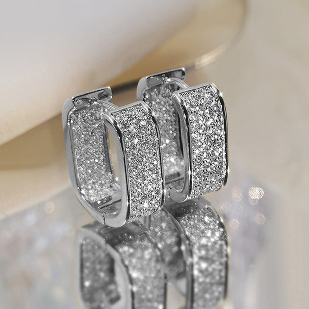 Women Fashion Micro-Inlaid Zircon Earrings