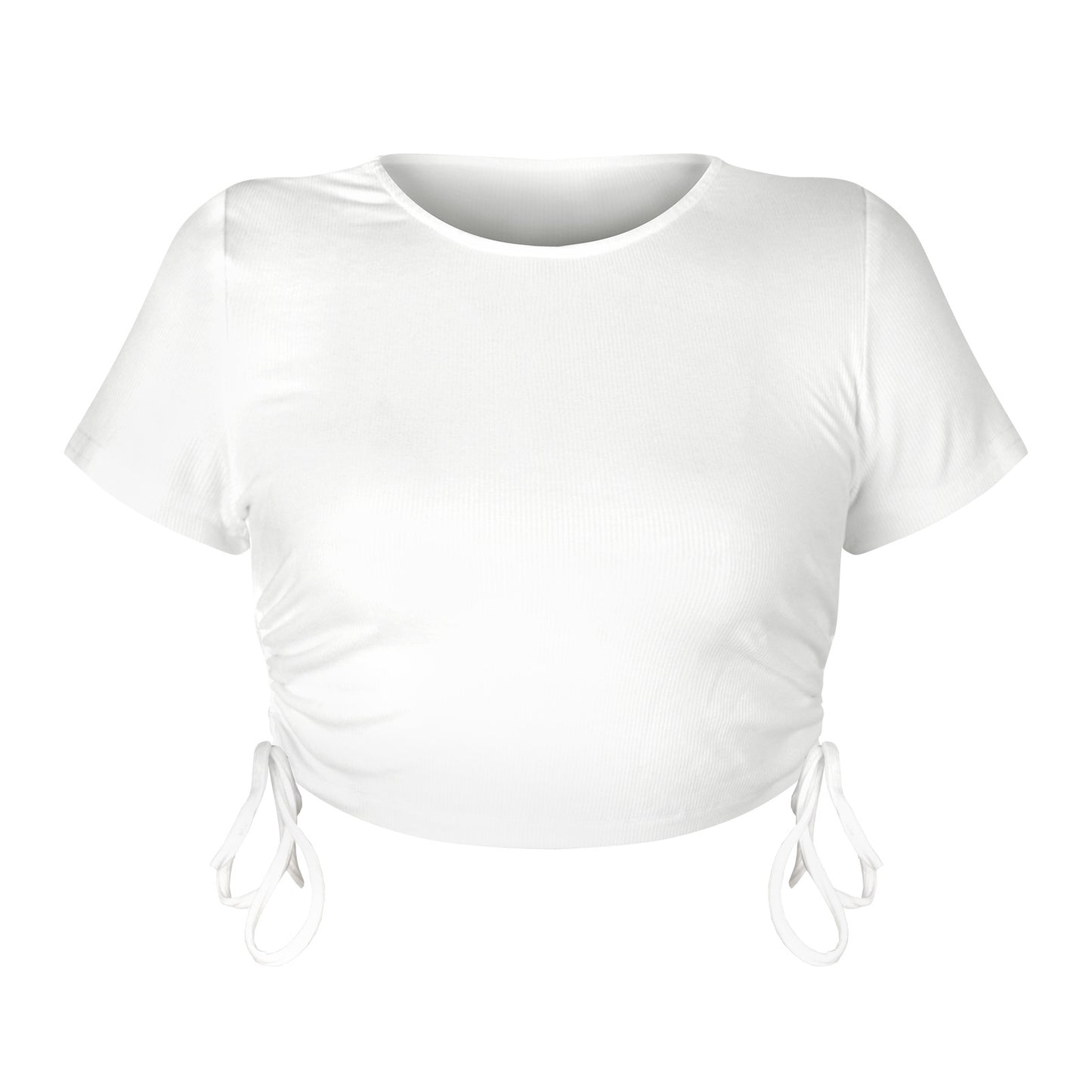 Women'S Ribbed Cotton Spandex Cropped Top