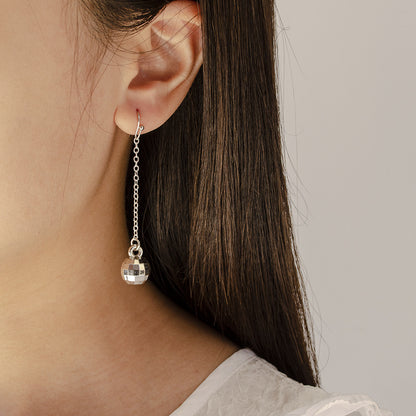 Boucles d'oreilles géométriques en alliage métallique pour femmes