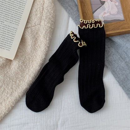 Fashion Distinctive Wood Ear Side Stockings