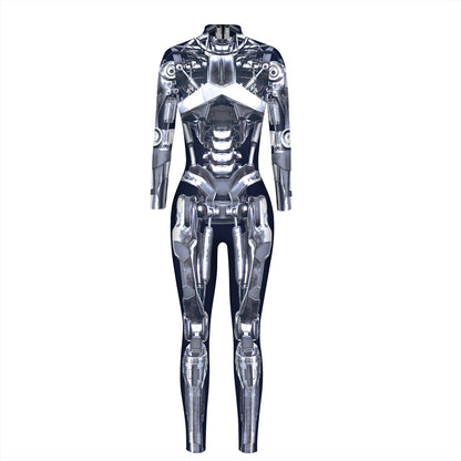Halloween Women'S Fashion Armor Digital Printing Jumpsuit