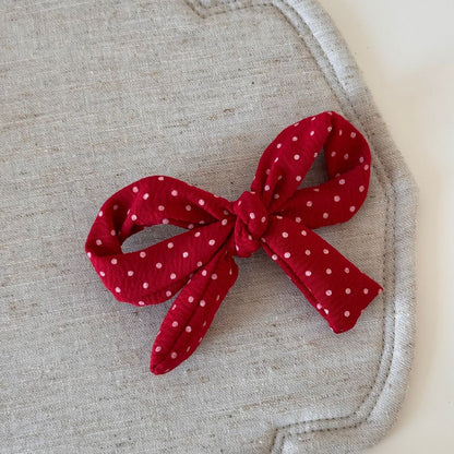 Women Fashion Polka Dot Bowknot Hairpin