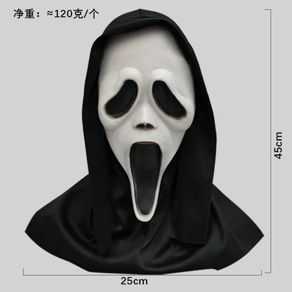 Máscara de calavera de látex blanca de Halloween Scream Horror