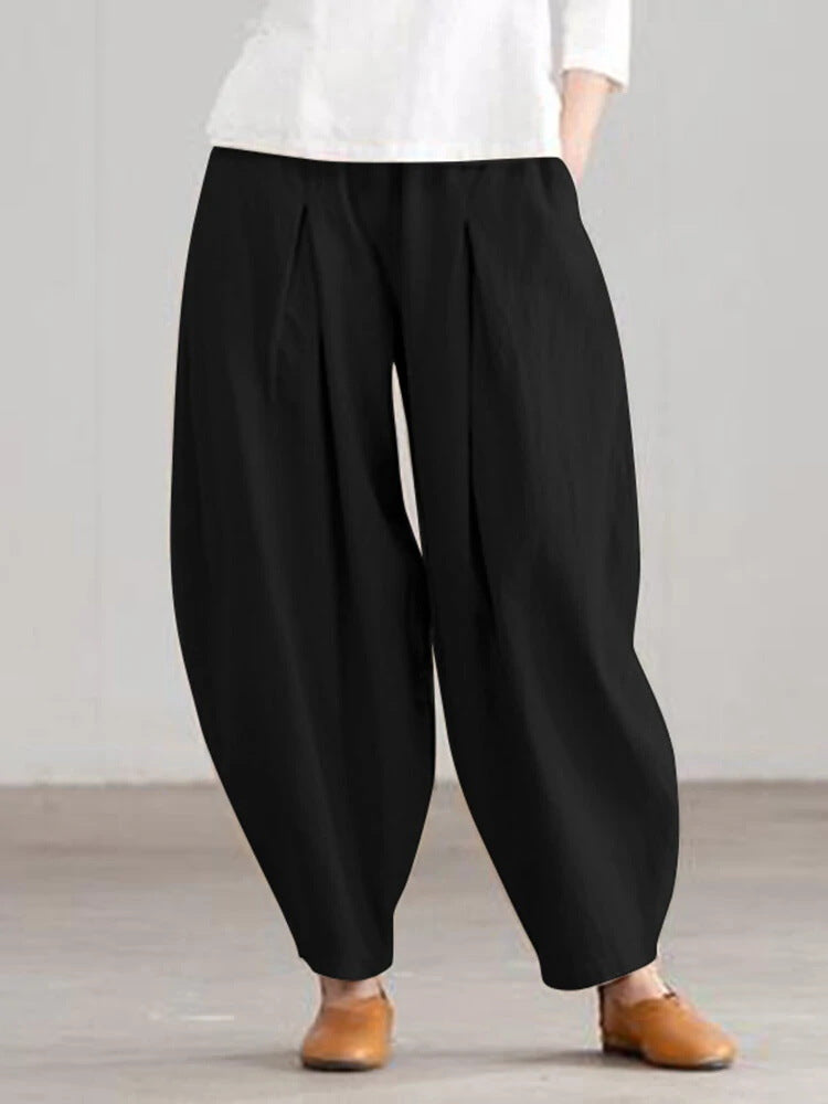 Women'S Fashion Casual Cotton Linen Harem Pants