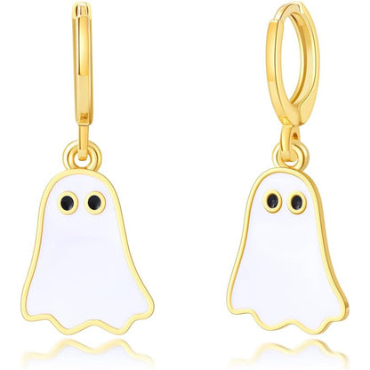 Women Fashion Cute Halloween Walking Ghost Earrings