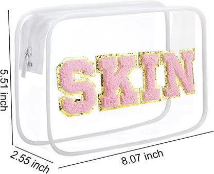 Bolsa de cosméticos de PVC transparente de moda para mujer
