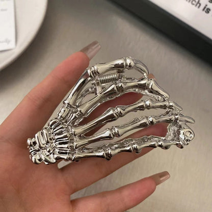 Pinces à cheveux en métal pour femmes, motif crâne créatif, à la mode pour Halloween