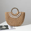 Vacation Beach Vintage Semi-Round Shell Handbag