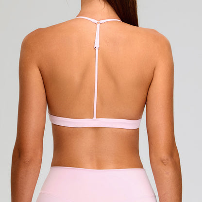 Soutien-gorge de sport licou à la mode pour femmes, couleur unie, pour le yoga