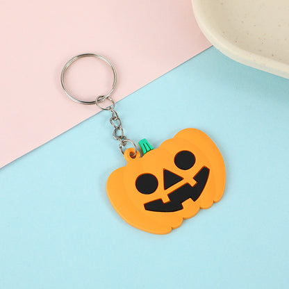 Cartoon Funny Pumpkin Ghost Spider Keychain Pendant