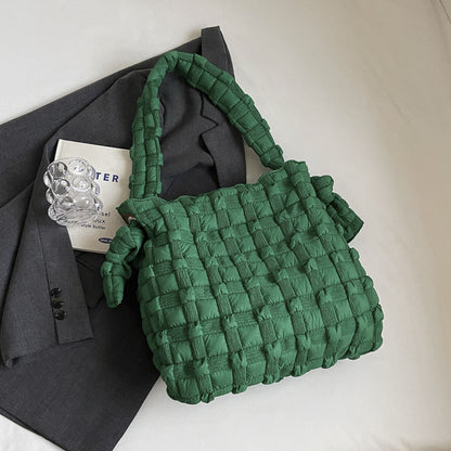 Bolso de hombro informal de gran capacidad para mujer, de color liso, estilo tote