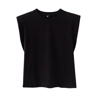 T-shirt décontracté à manches courtes pour femme, couleur unie, à la mode