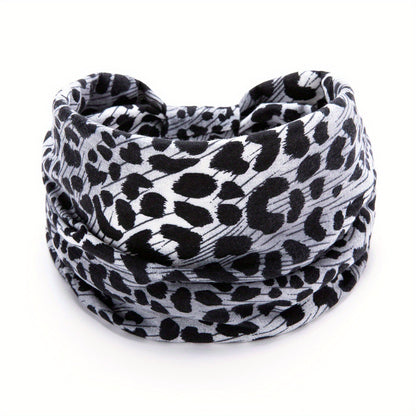 Women Fashion Leopard Printed Sports Hair Band