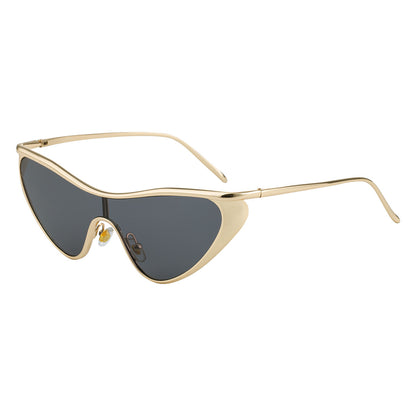 Gafas de sol todo en uno con forma de ojo de gato para mujer