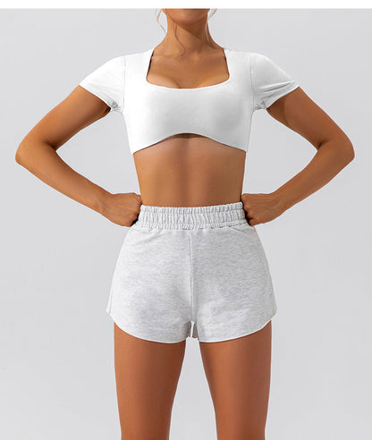 Women Fashion Sexy Solid Color Quick-Drying Yoga Set
