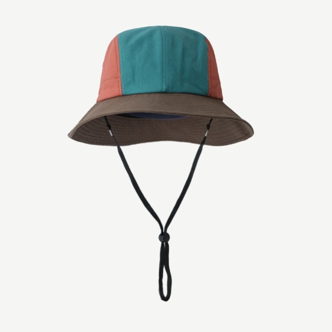 Women Fashion Casual Color Block Bucket Hats