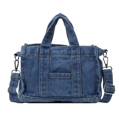 Sacs à main en denim grande capacité style rétro