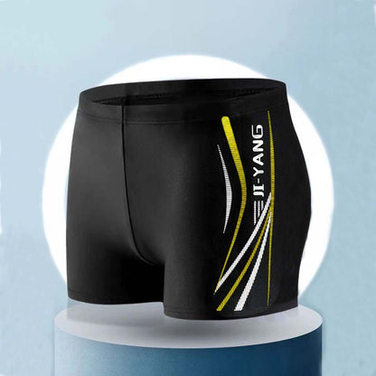 Traje de baño de carreras a juego con letras y colores para hombre