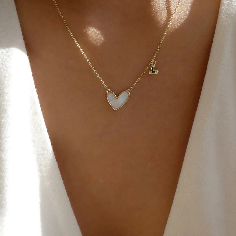 Collar de amor acrílico simple de moda para mujer, estilo geométrico de aleación