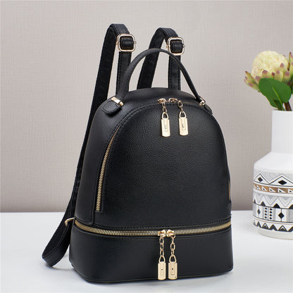 Women Casual Zipper Backpack in PU Urban Style