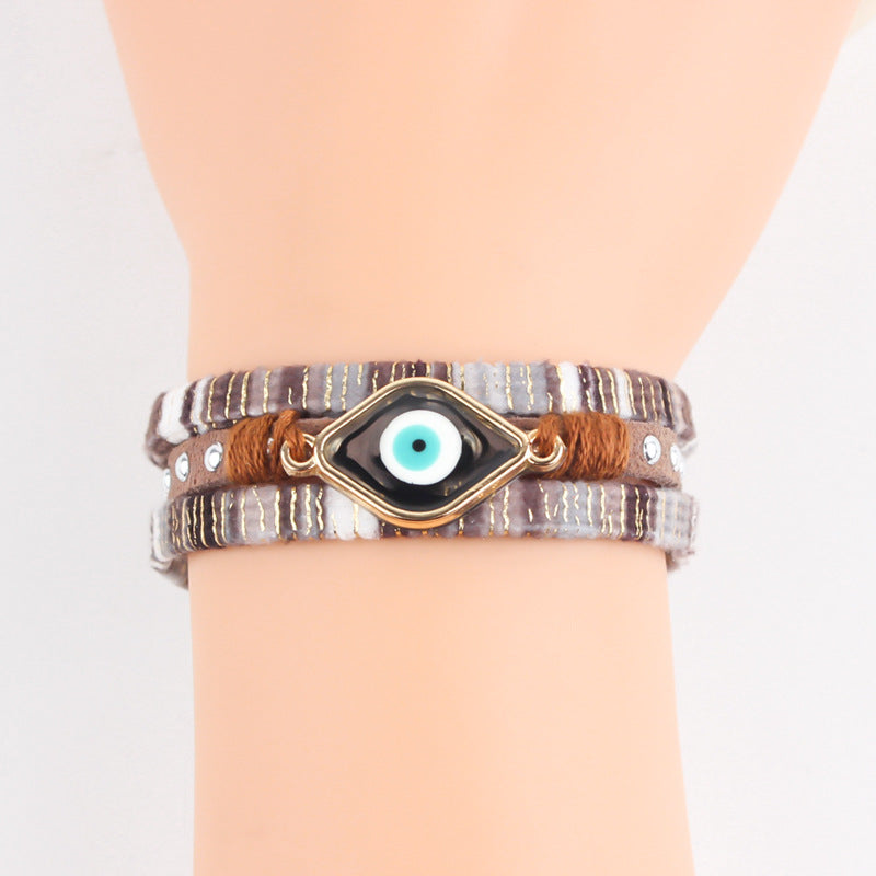 Bohemian Evil Eye Personalized Bracelet