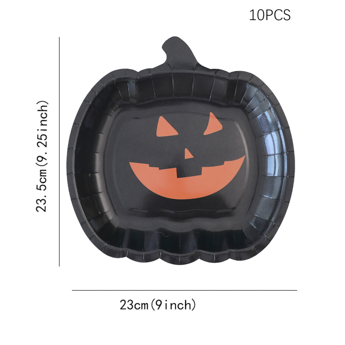 Halloween Cartoon Pumpkin Smiley Disposable Paper Plate