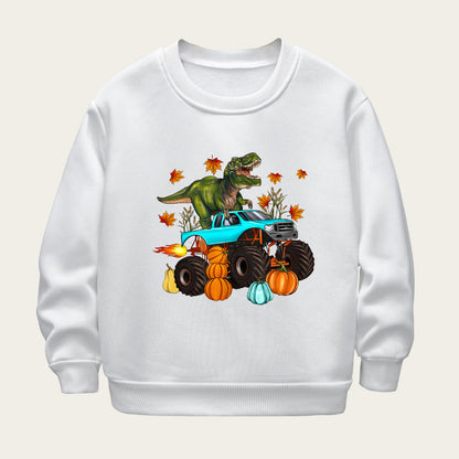 Kids Toddler Unisex Fleece Halloween Print Sweatshirts