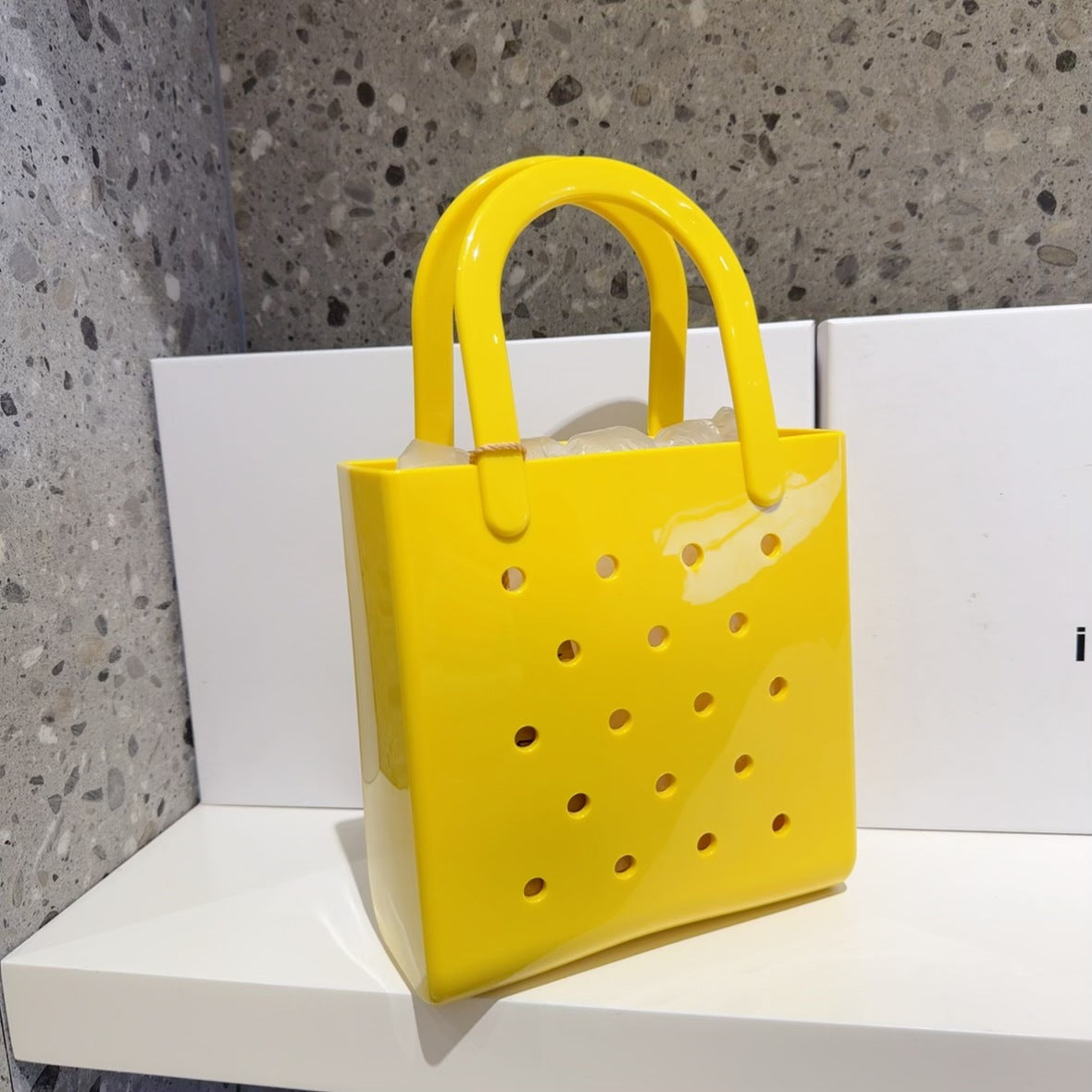 Bolso de playa de PVC de color liso de moda - Jelly Pack Tote
