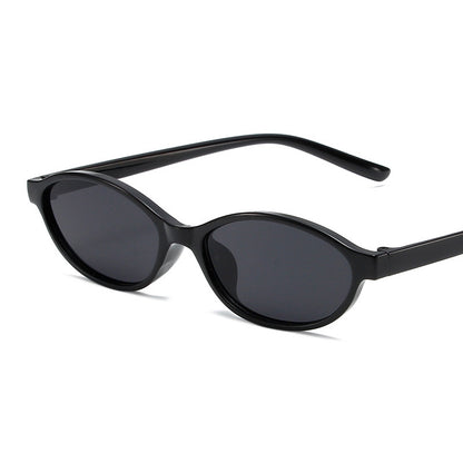 Women Retro Oval Frame Sunglasses Antique Literary Style PC