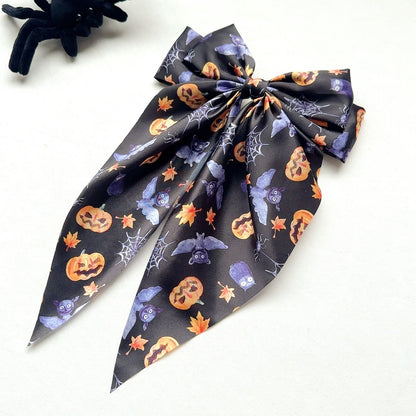 Halloween Ghost Spider Strap Spring Hairpin