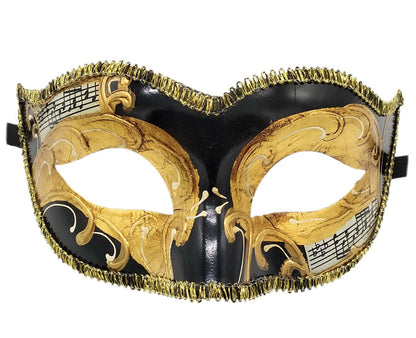 Men Retro Color Matching Halloween Half Face Mask