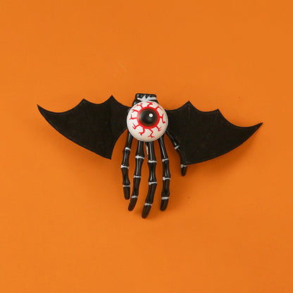 Pince à cheveux squelette drôle pour femme, motif horreur, Halloween
