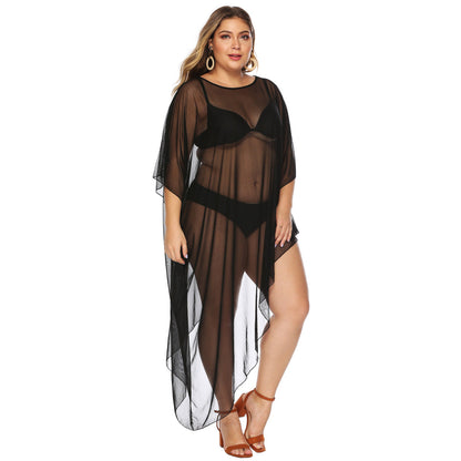 Vestido playero informal de verano para mujer, talla grande
