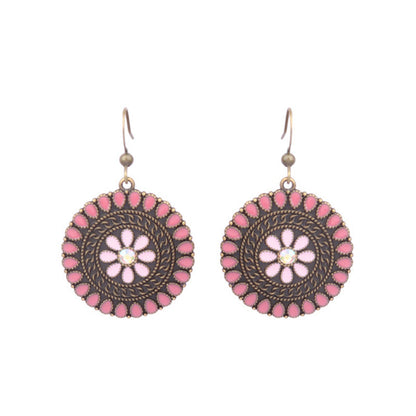 Pendientes geométricos retro de estilo étnico bohemio