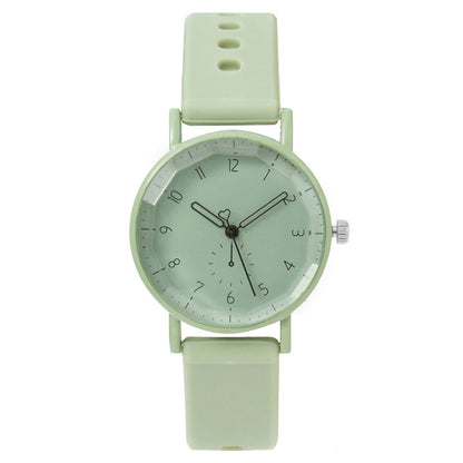 Women Fashion Solid Color Silicone Digital Quartz Watch