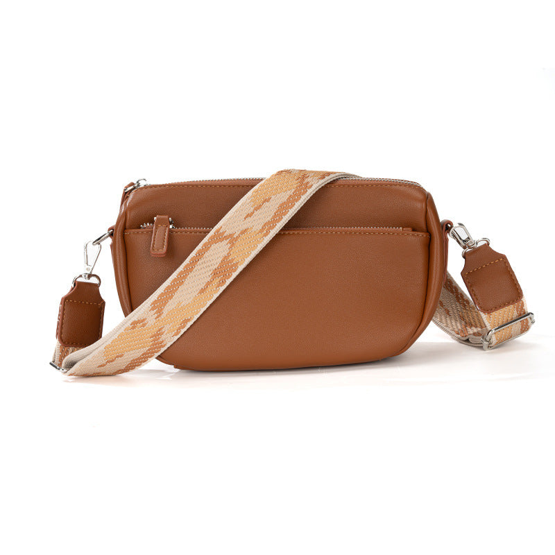 Women Casual Fashion Saddle Bag in PU Leather