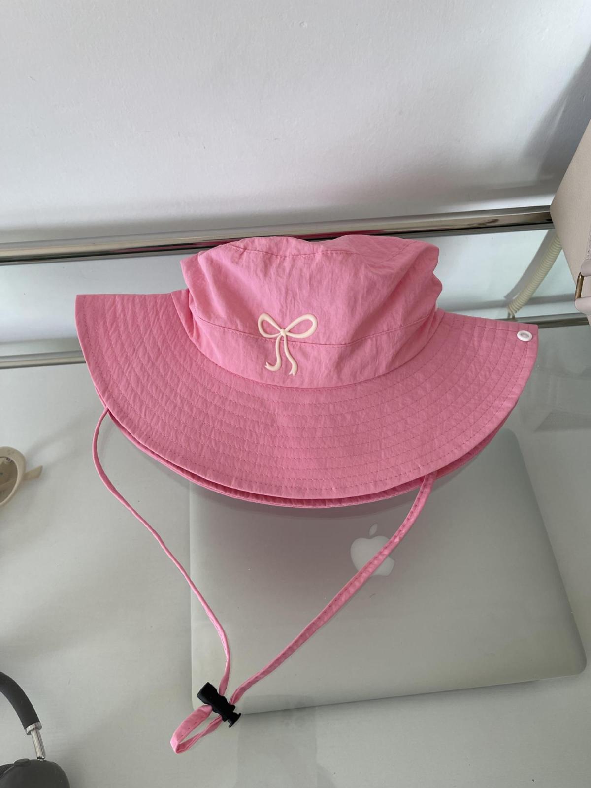 Chapeau bob tendance pour femme, joli et mignon, avec nœud rose