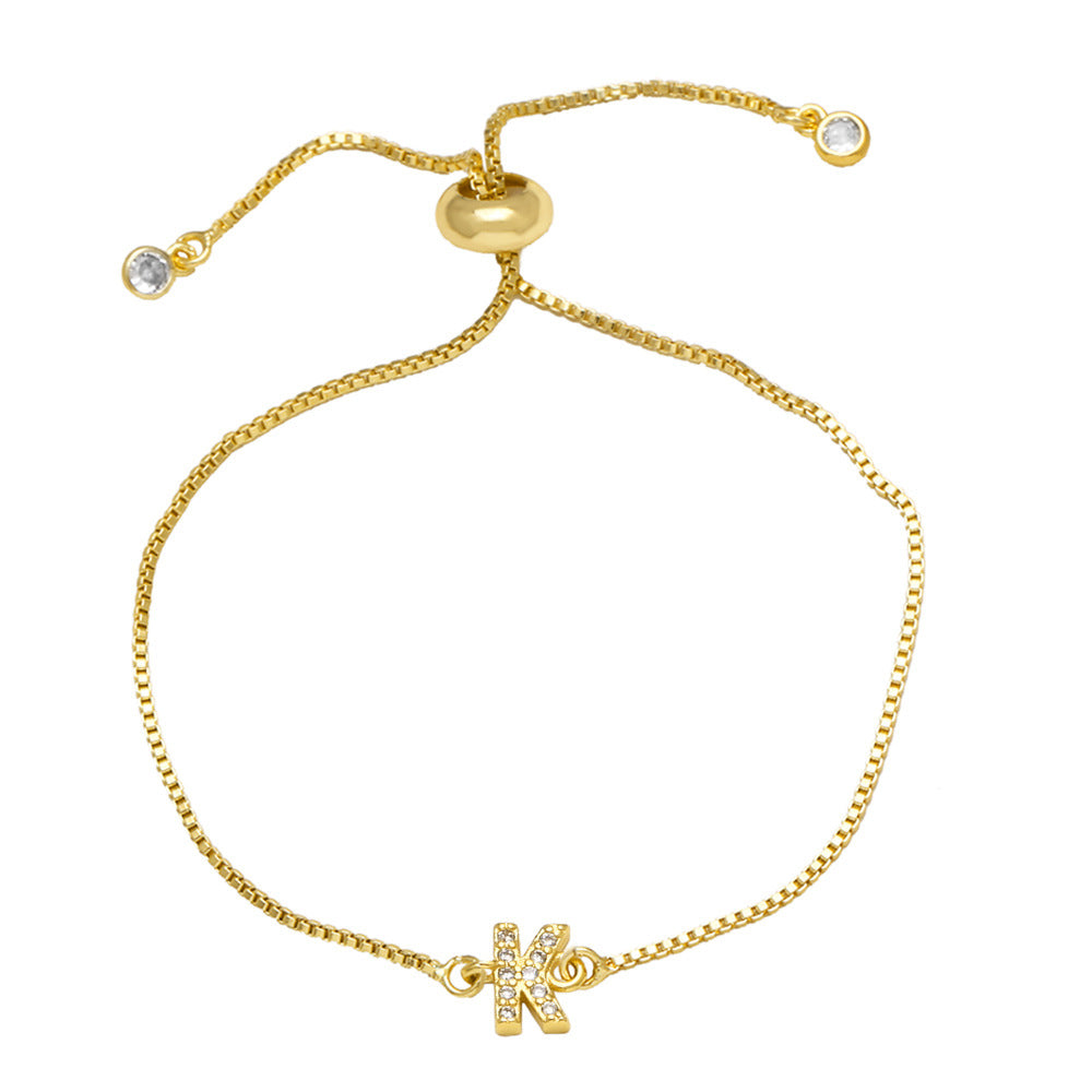 Fashion Adjustable Alphabet Bracelet for Women