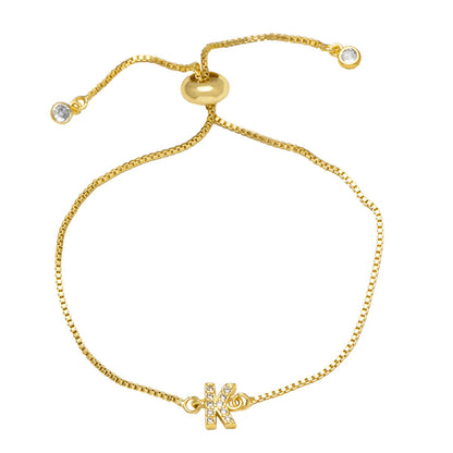 Fashion Adjustable Alphabet Bracelet for Women