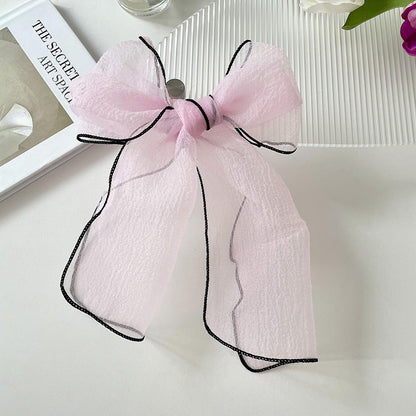 Bufanda larga de organza fina de verano para mujer, color liso