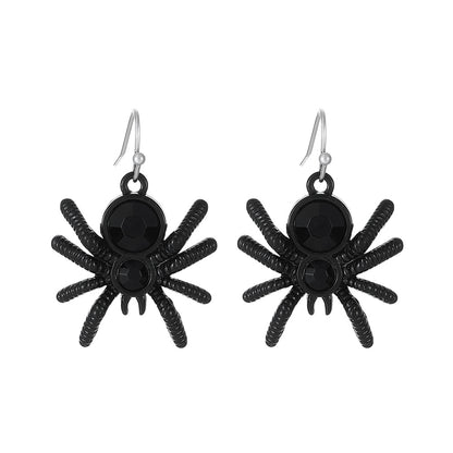Pendientes de calabaza, araña, murciélago y demonio para mujer