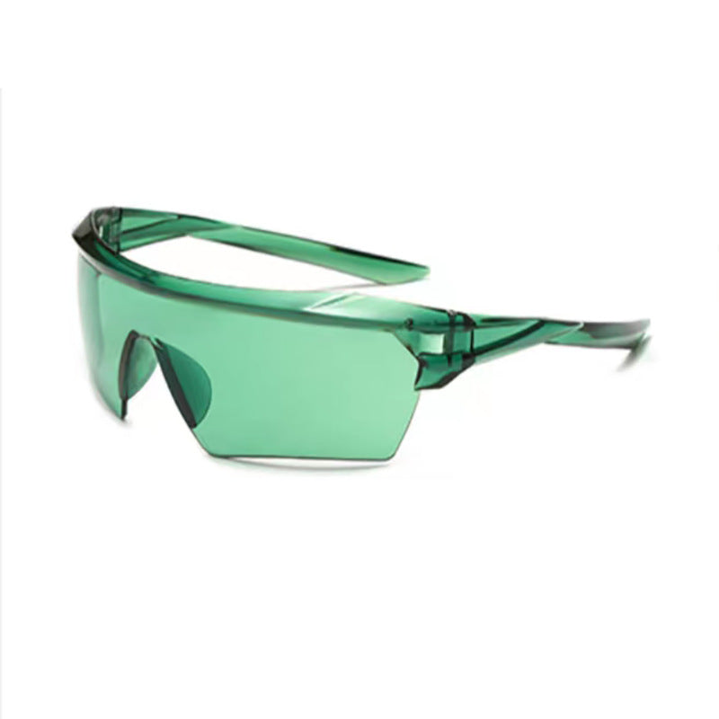 Y2K Half-Frame Sunglasses in Trendy Colors