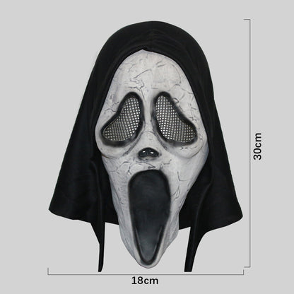 Máscara de calavera de látex blanca de Halloween Scream Horror