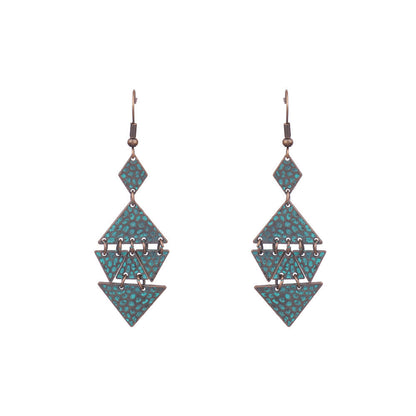 Boucles d'oreilles à pompons créatives de style ethnique bohème rétro